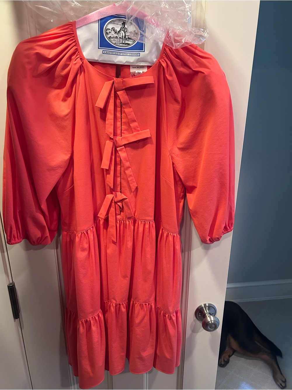 Womens bow tiered dress